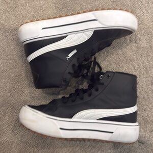 PUMA high top black sneakers